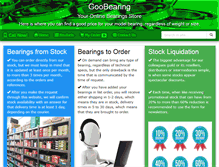 Tablet Screenshot of goobearing.com